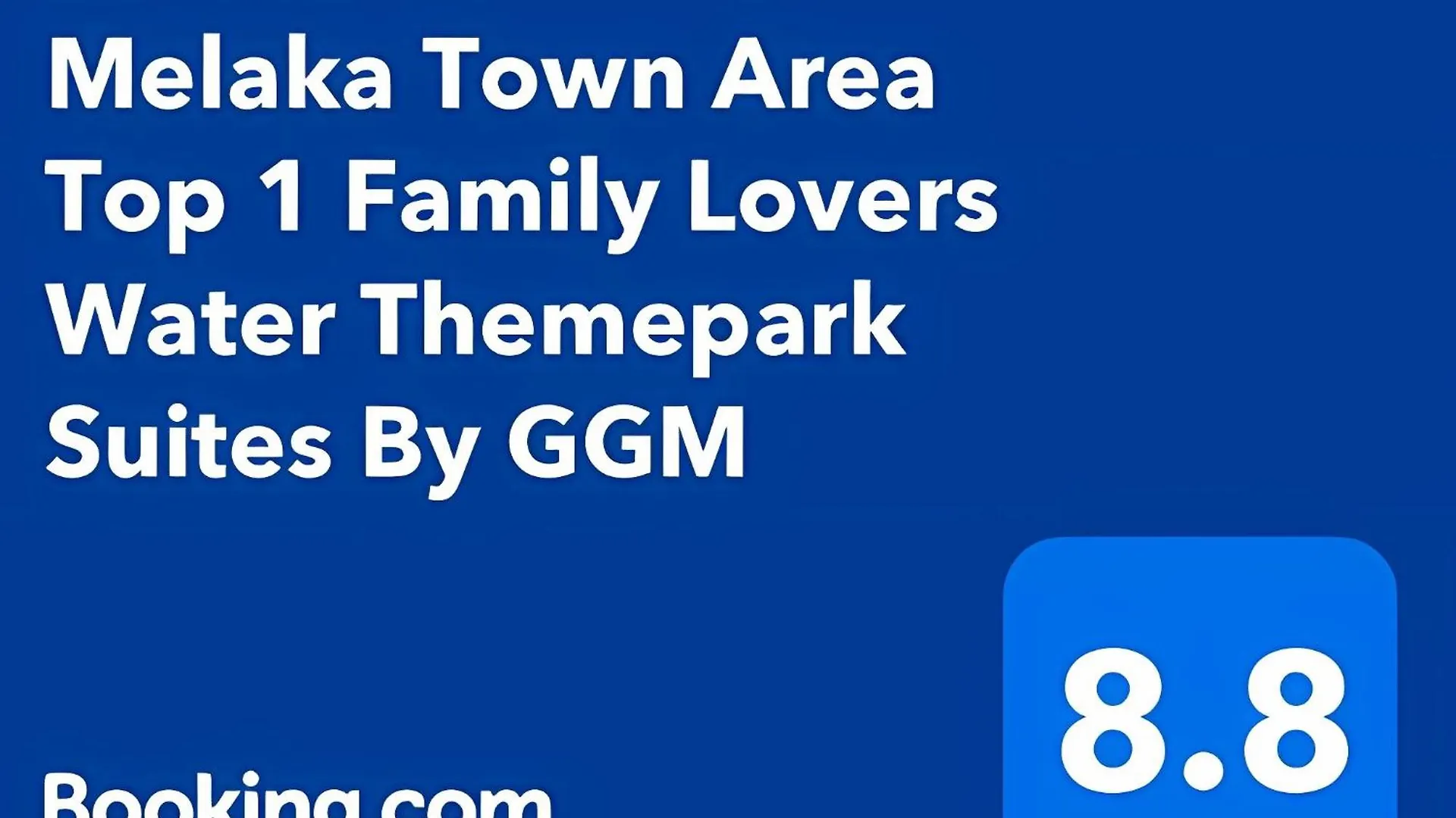 Lejlighed Melaka Town Area Top 1 Family Lovers Water Themepark Suites By Ggm